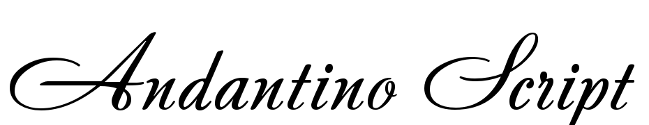 Andantino Script cкачати шрифт безкоштовно